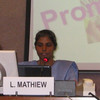 Sr. Nisha testifying at the UN